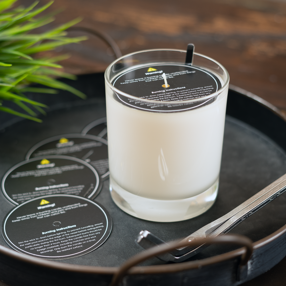 Candle Safety Labels