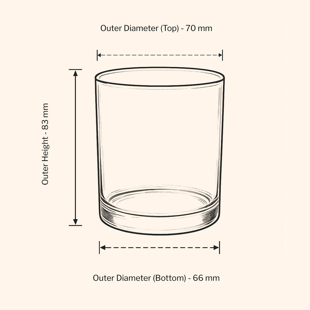 20cl Lotti Candle Jar - Clear