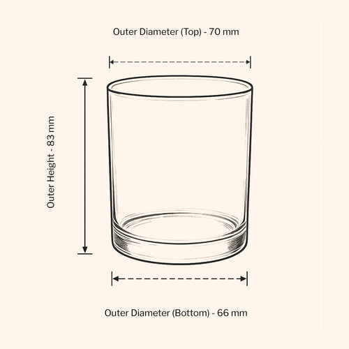 20cl Lotti Candle Jar -  White Matt