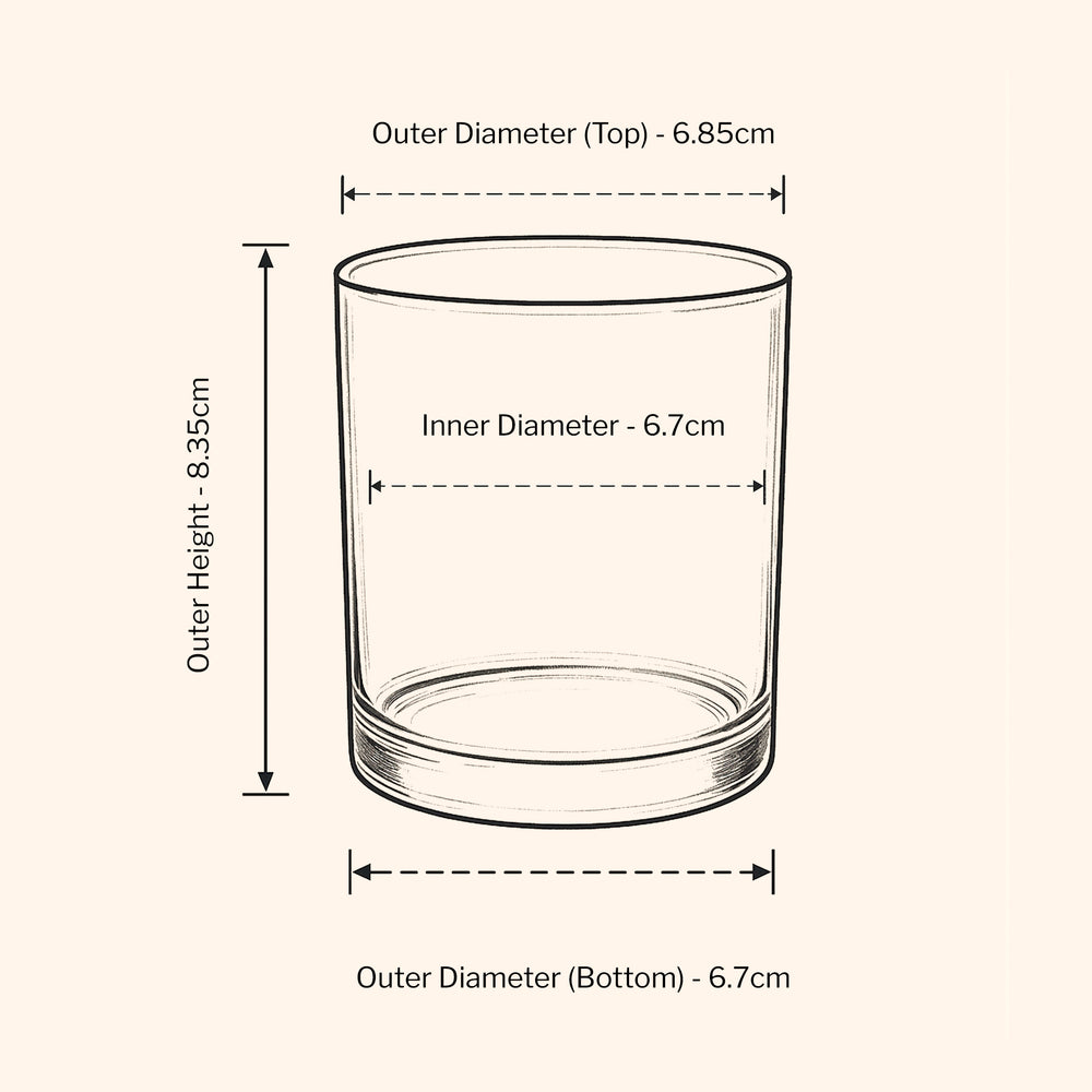 20cl Lotti Candle Jar - Amber