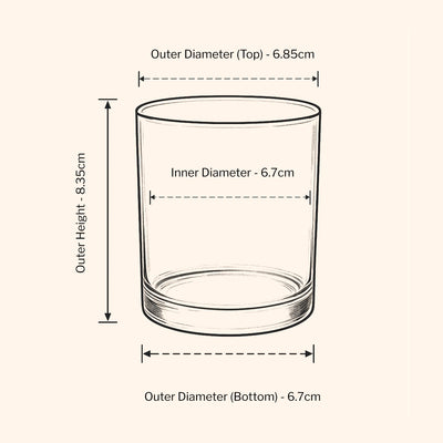 20cl Lotti Candle Jar - Amber