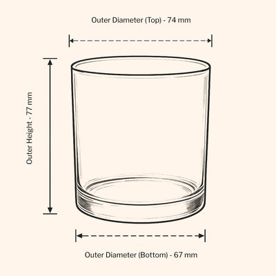 27 cl Lotti Polycarbonat-Kerzenglas – Granatrot