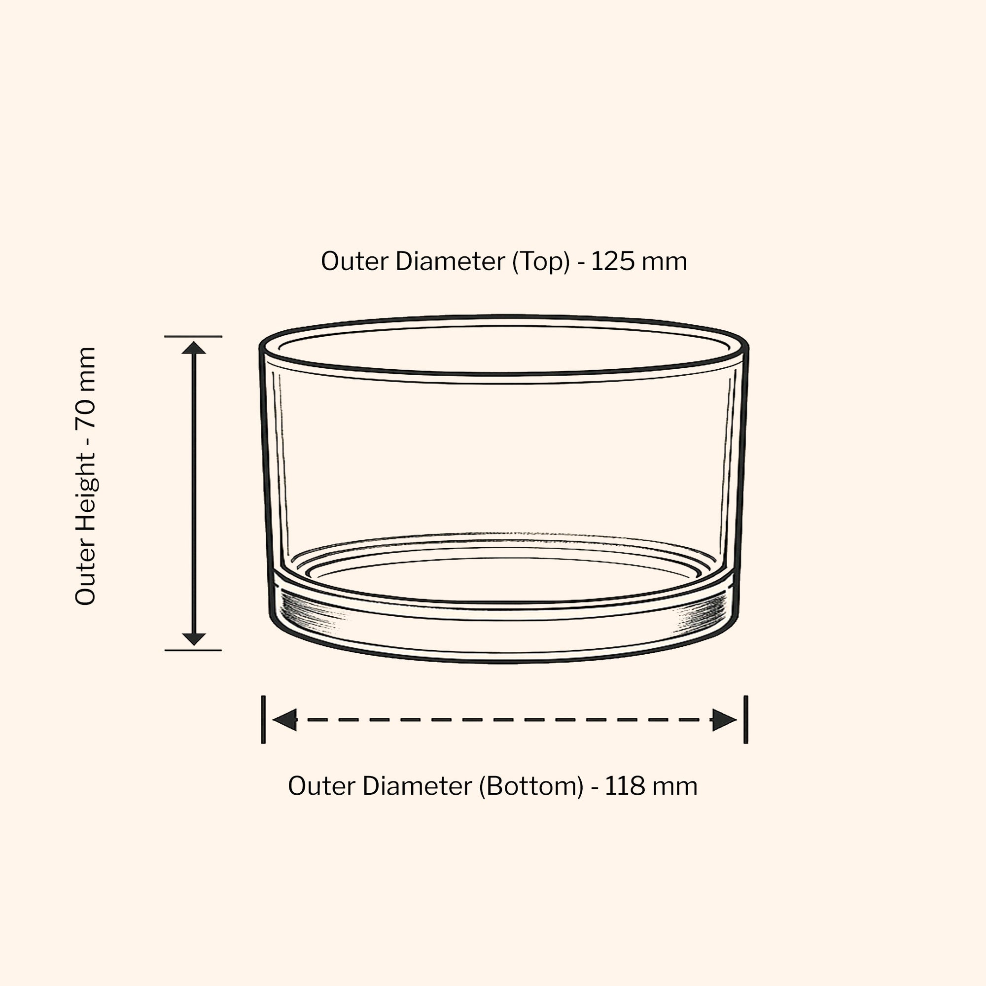 50cl Lotti Bowl - Black Matt