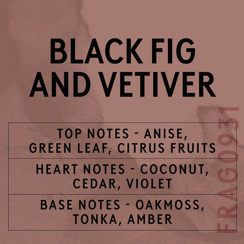 Black Fig & Vetiver scent card
