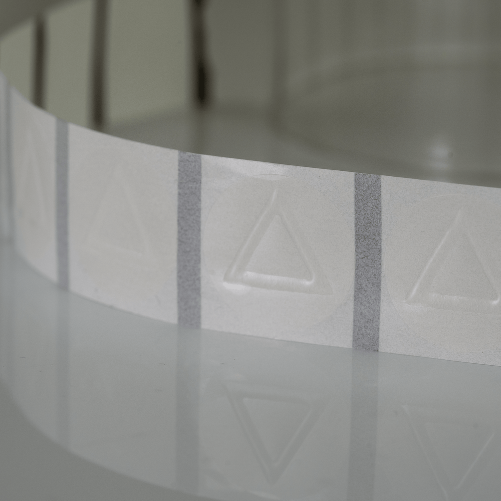 Clear Tactile Warning Labels 25mm