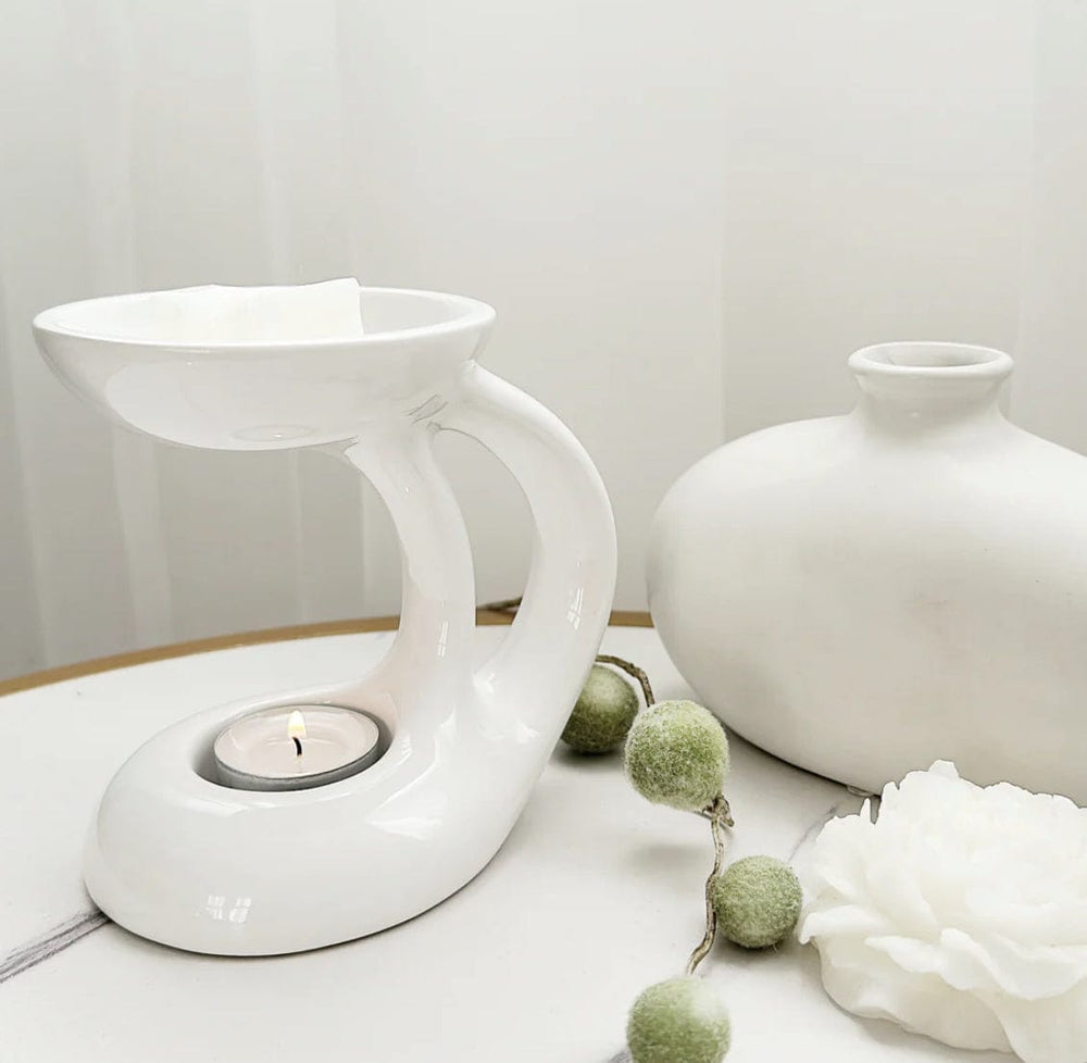 Brûleur à cire Bali - Blanc