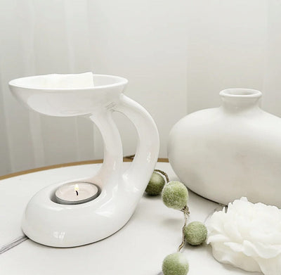 Brûleur à cire Bali - Blanc