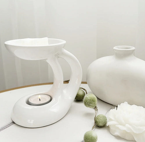 Wax Burner Bali - White