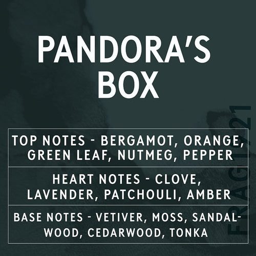 Pandora's Box Fragrance Oil Scent Cards