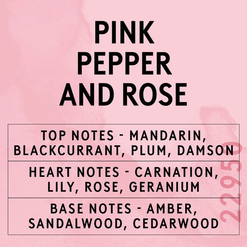 Pink Pepper and Rose Scent Card