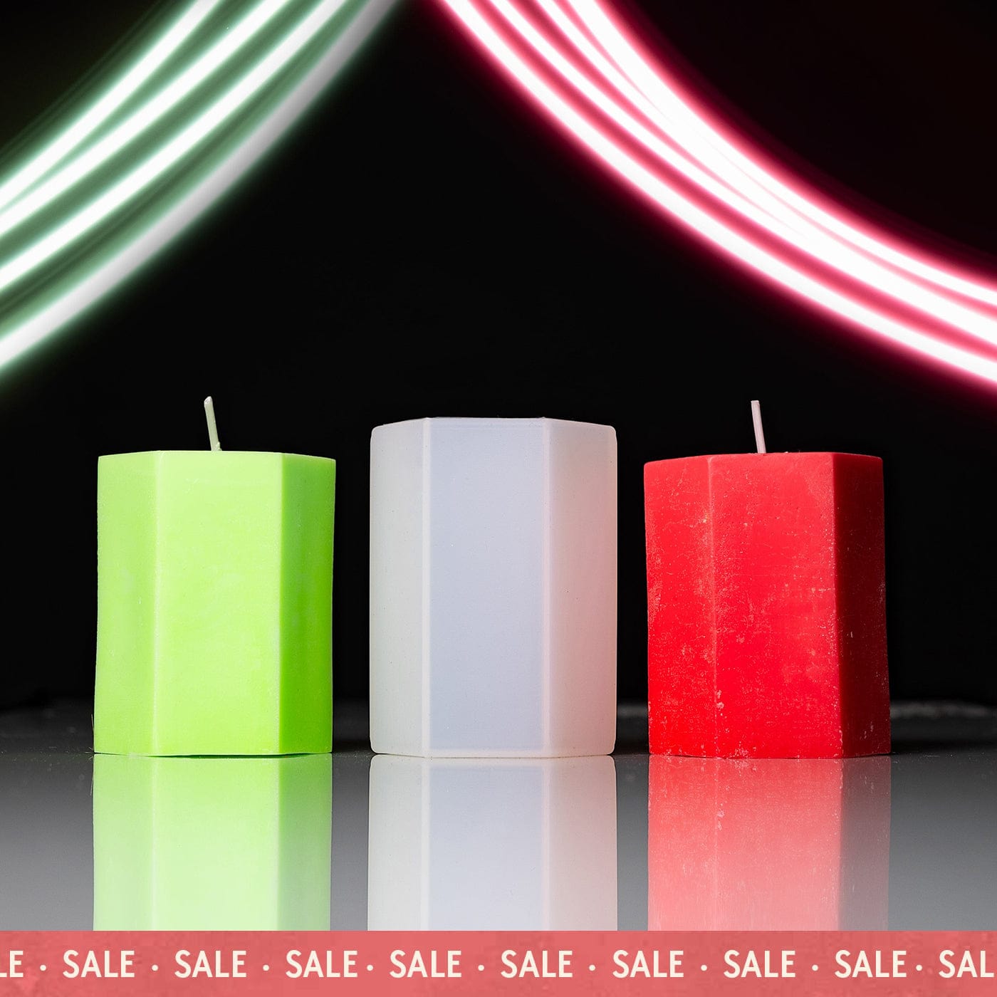 Small Hexagon - Pillar Candle Mould sale