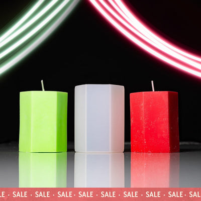 Small Hexagon - Pillar Candle Mould sale