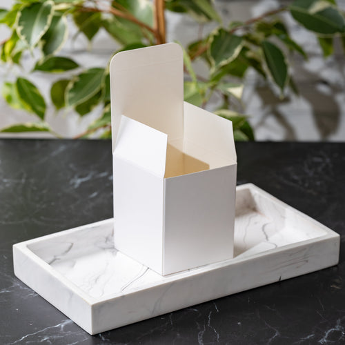 Boîte à bougies blanche Simplicity (taille 2)