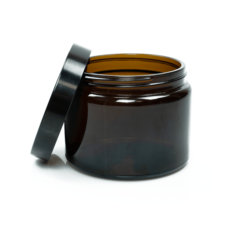 Candle Shack Candle Jar 3-Wick Amber Candle Jar (400g) with Urea Lid