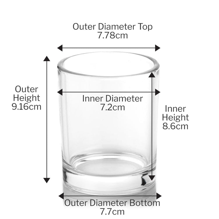 Candle Shack Candle Jar 30cl Ebony Luxury Candle Glass - Clear (Box of 6)