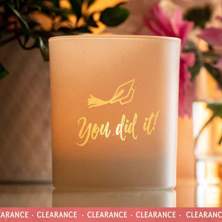 Candle Shack Candle Jar You Did It - Matt White 30cl Lotti Candle Jar (Box of 6)