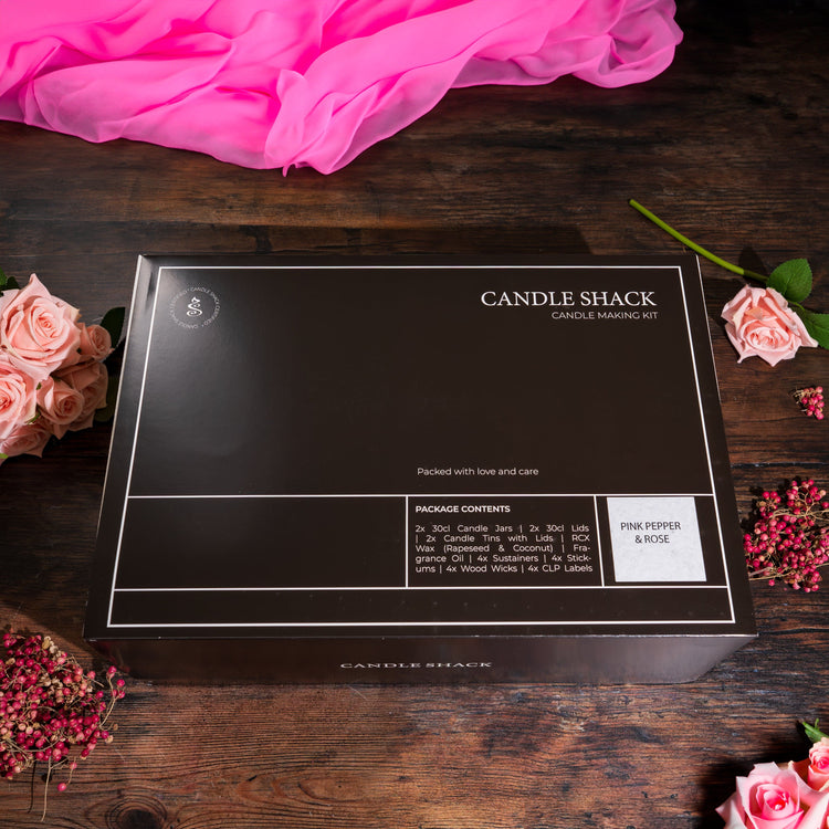 Candle Shack Candle Making Kit Pink Pepper & Rose- Candle Making Kit