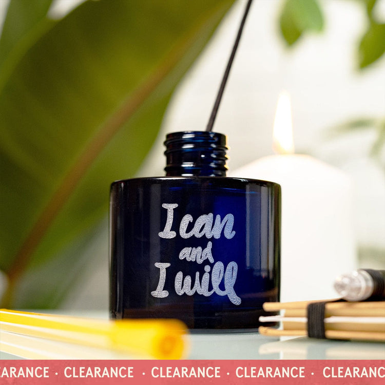Candle Shack Diffuser Bottle Daily Motivation - Blue Sapphire 100ml Squat Diffuser Bottle (Box of 6)