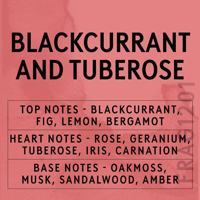Blackcurrant & Tuberose scent card