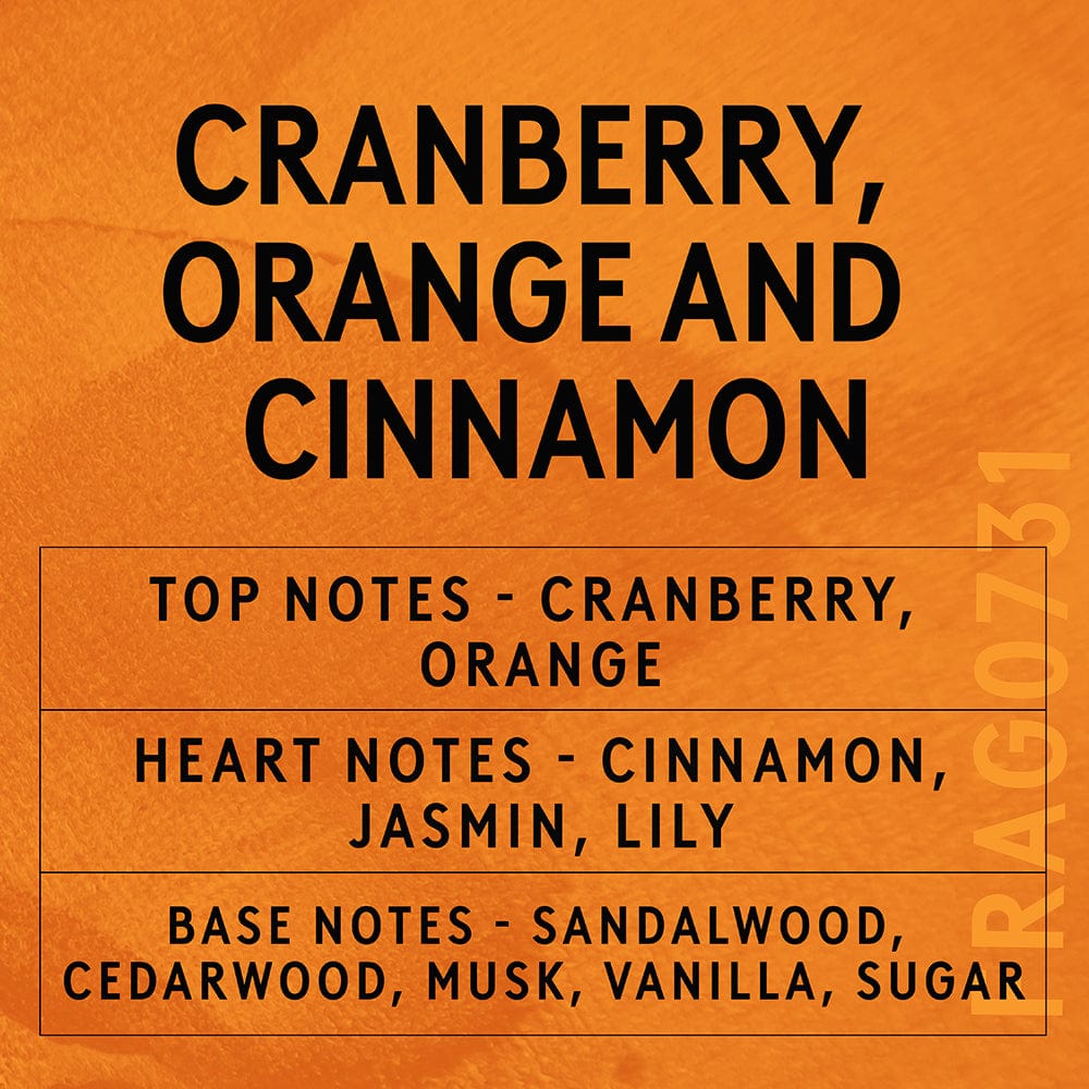 Cranberry, Orange & Cinnamon scent card