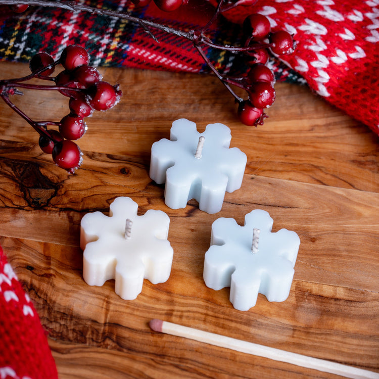 Candle Shack Pillar Mould Snowflake - Floating Candle Mould
