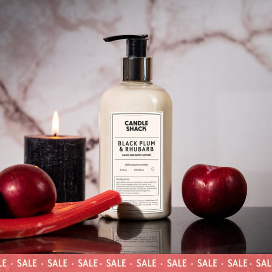 Candle Shack Soap Hand & Body Lotion - Black Plum & Rhubarb