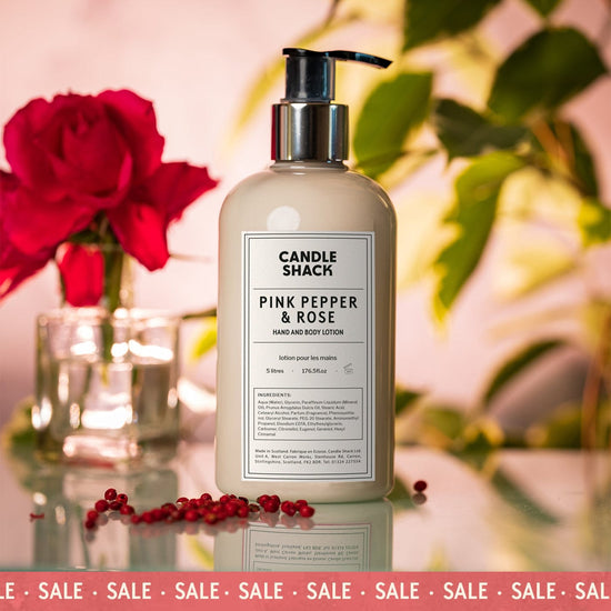 Candle Shack Soap Hand & Body Lotion - Pink Pepper & Rose