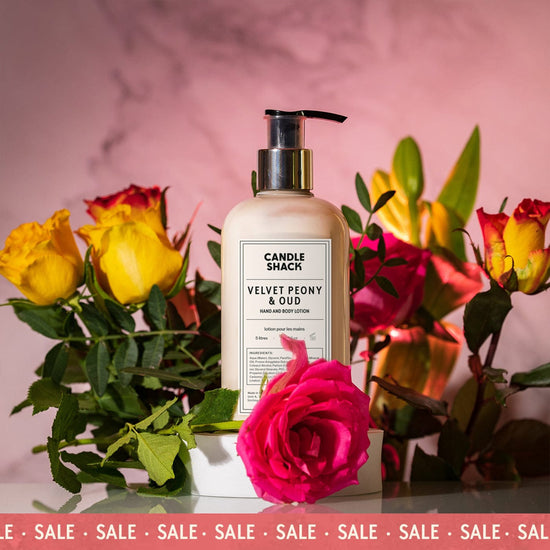 Candle Shack Soap Hand & Body Lotion - Velvet Peony & Oud