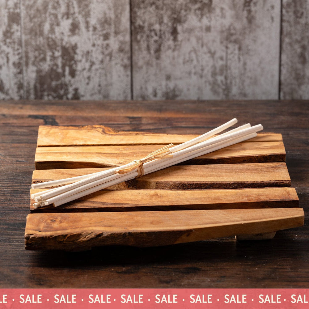 Weiße Rattan-Diffusorstäbchen, 240 mm x 4 mm