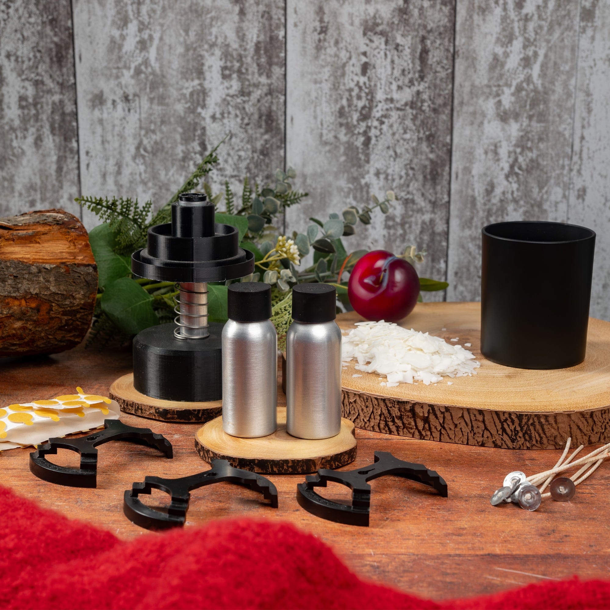 Starter Candle Making Kit In European Golden Wax 464 with its components