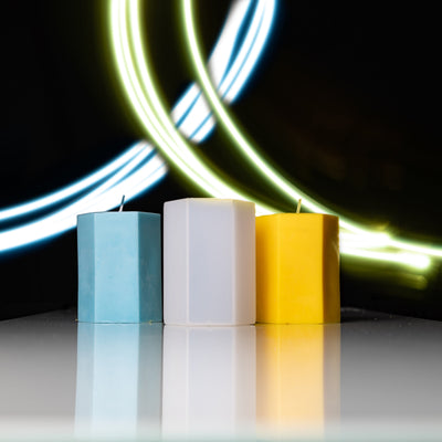 Grand moule à bougie hexagonale