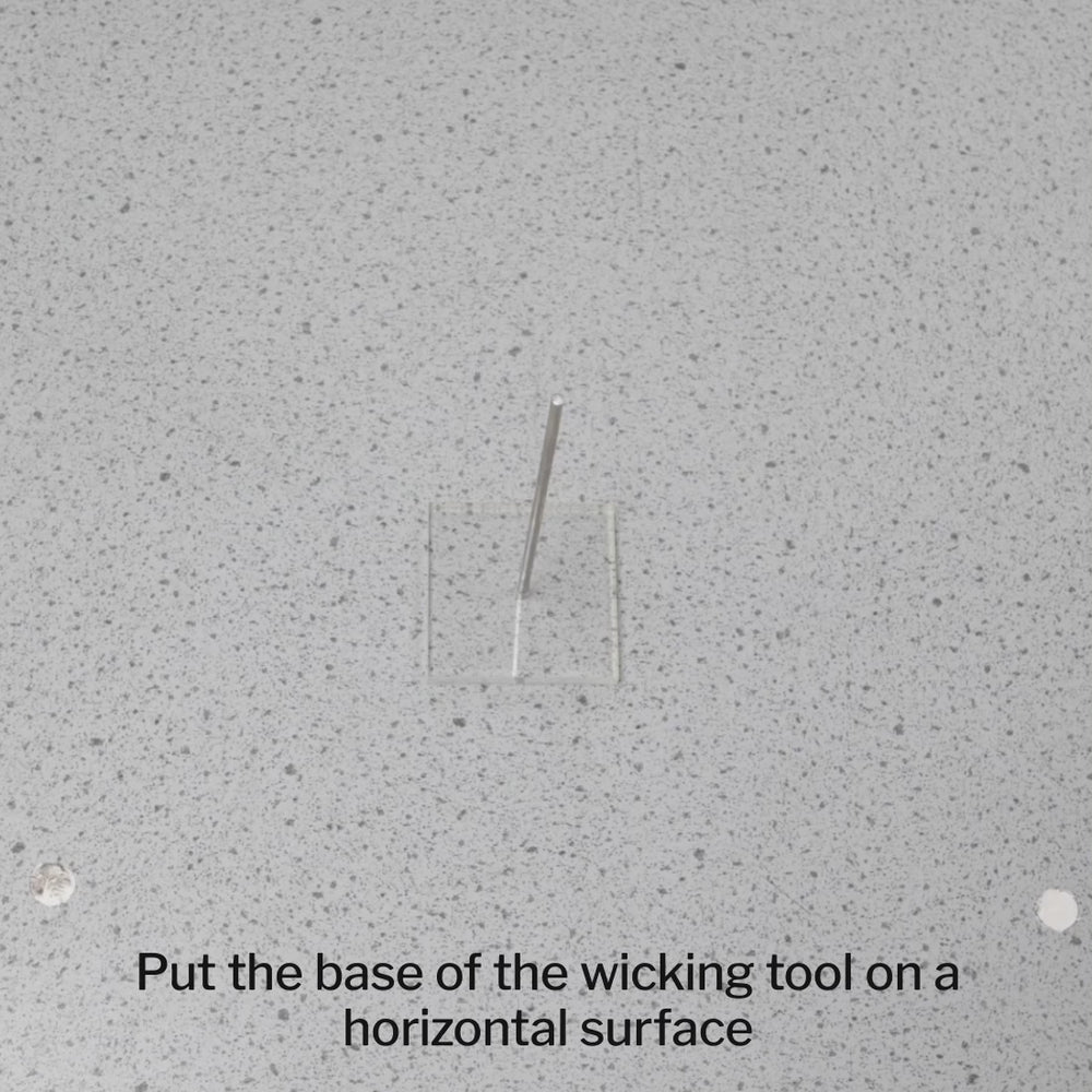 Pillar Candle Wicking Tool Explainer video