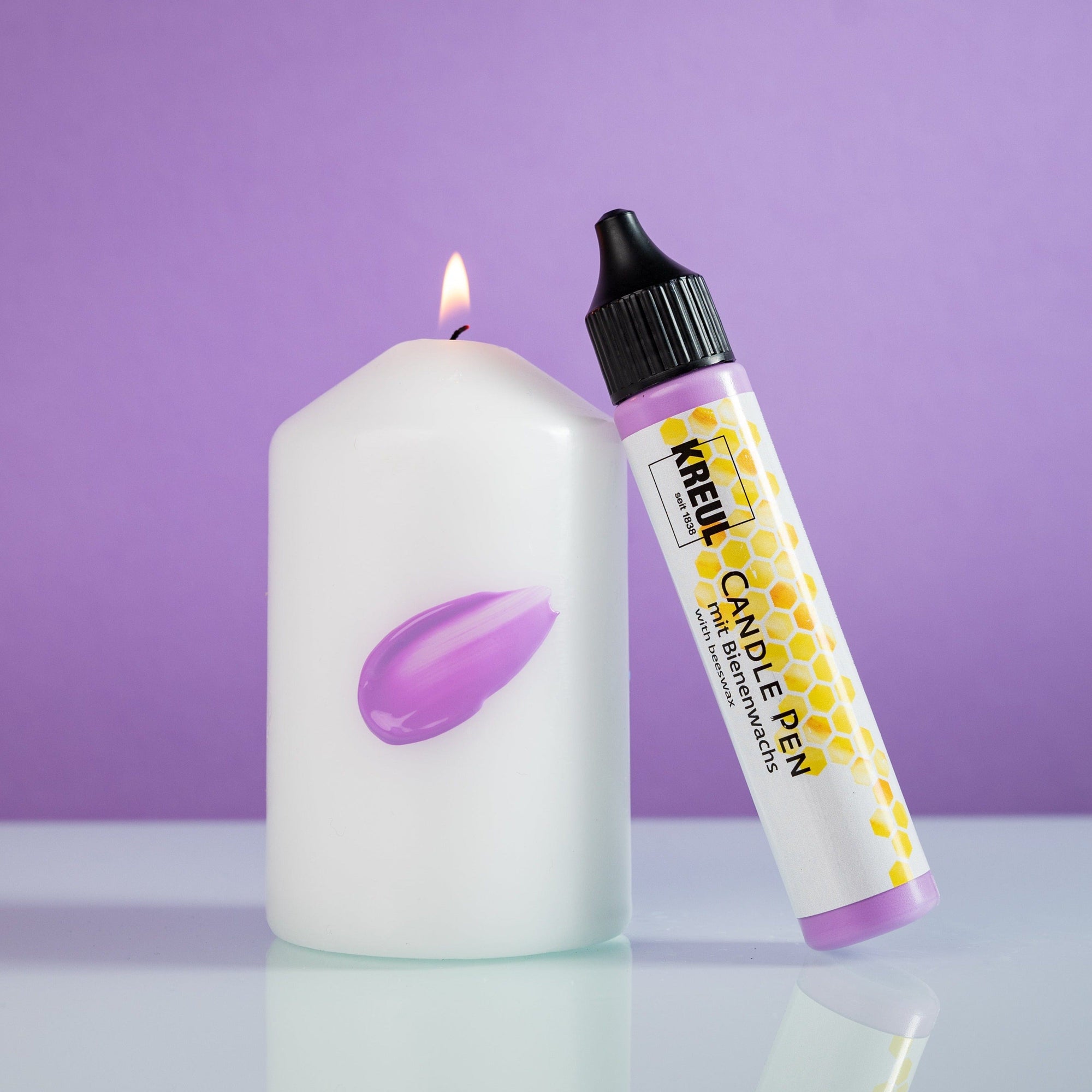 Violet - Stylo à cire de bougie
