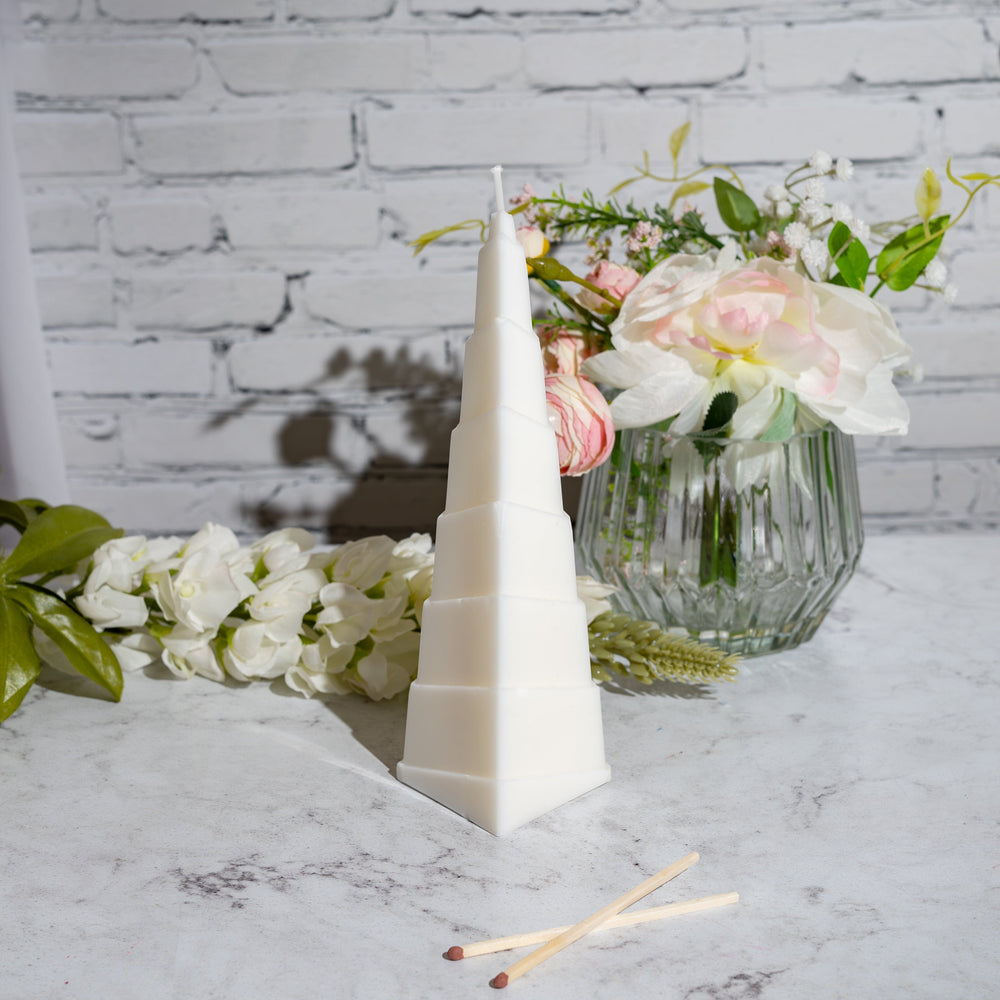 Moule à bougie pilier en forme de pyramide à gradins