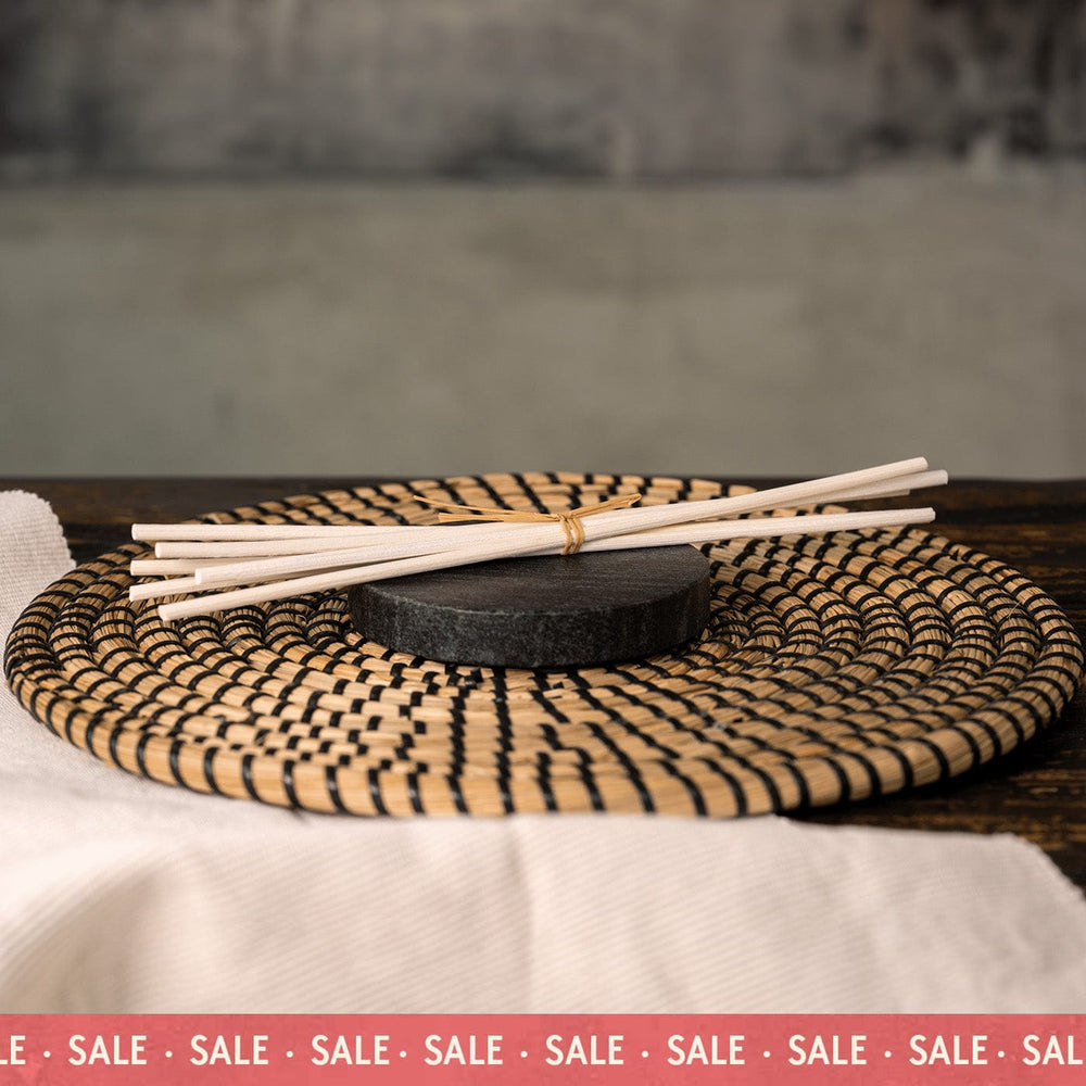 Weiße Rattan-Diffusorstäbchen, 240 mm x 4 mm
