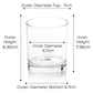 Candle Shack Candle Jar 20cl Lotti Candle Glass - Clear (box of 6)