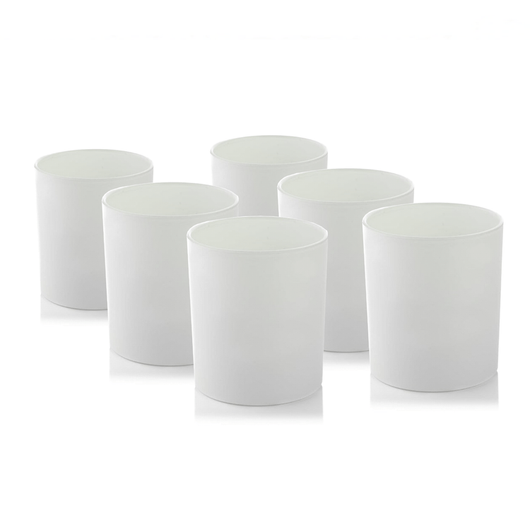 Candle Shack Candle Jar 20cl Lotti Candle Glass -  Externally Matt White (box of 6)