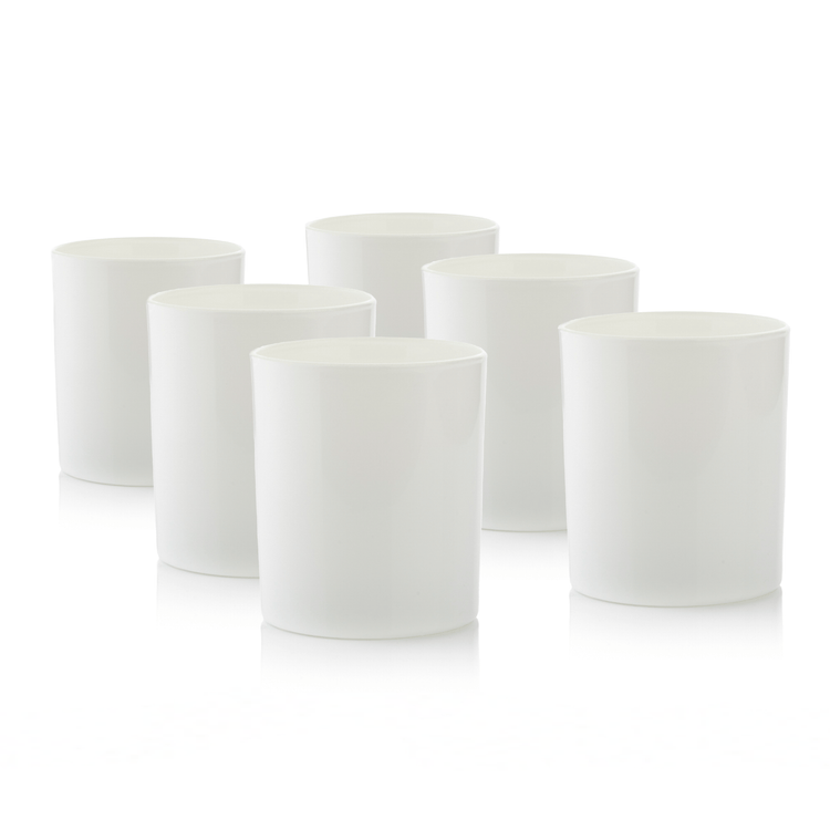 Candle Shack Candle Jar 30cl Lotti Candle Glass - Externally White Gloss (box of 6)