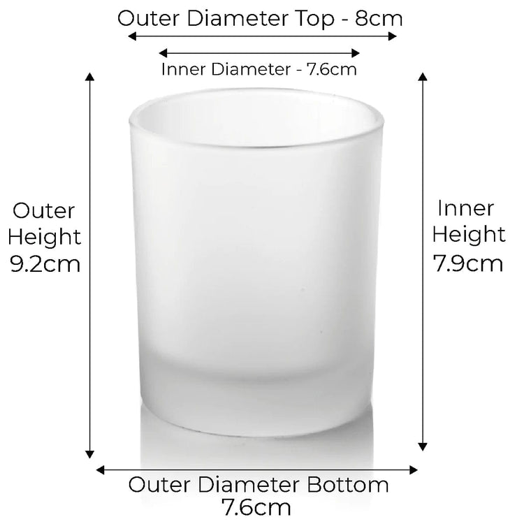 Candle Shack Candle Jar 30cl Lotti Candle Glass - Frosted Finish (box of 6)