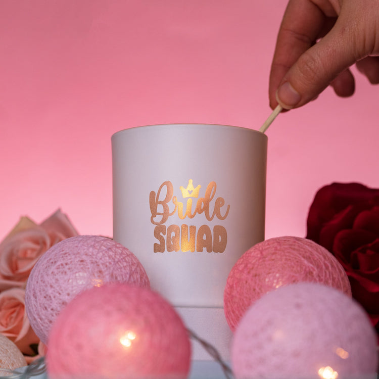 Candle Shack UK Candle Jar Bride Squad - Matt White 30cl Lotti Candle Jar (Box of 6)