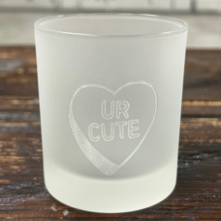 Candle Shack UK Candle Jar UR Cute - 30cl Lotti Laser-Etched Love Candle Jar (Box of 6)