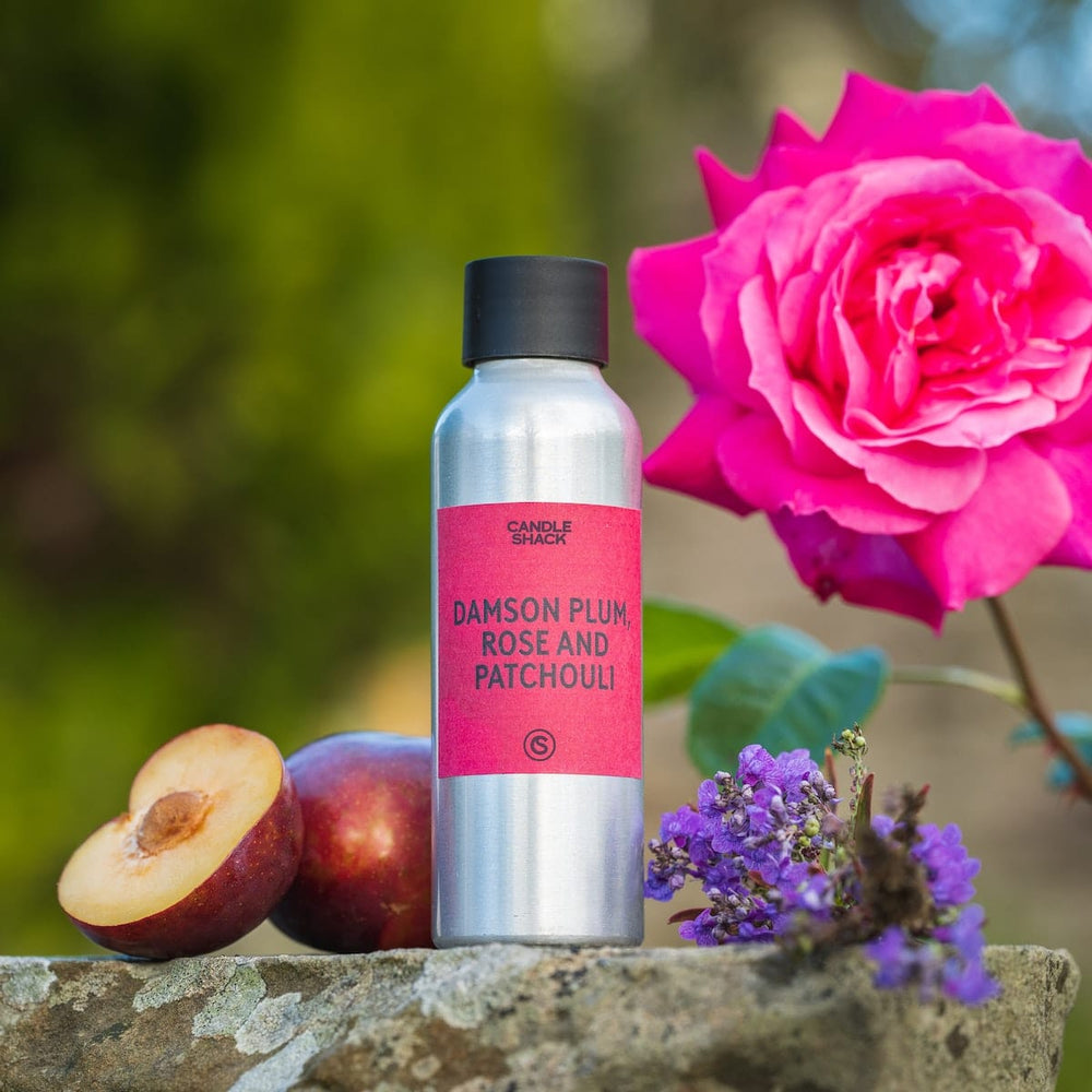 30cl Candle Recipe, Damson Plum, Rose & Patchouli in Apricot & Coconut Wax