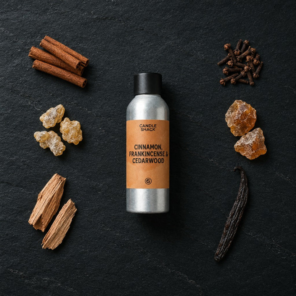 20cl Candle Recipe, Cinnamon, Frankincense & Cedarwood in Rcx