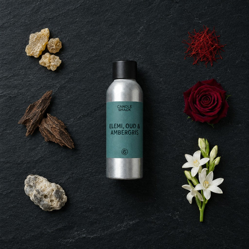 30cl Candle Recipe, Elemi, Oud & Ambergris in RCX