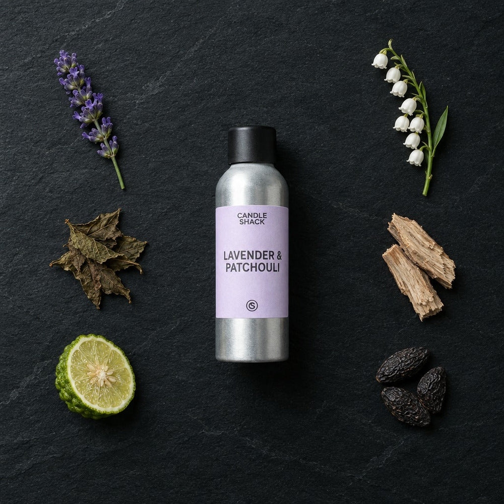 9cl Candle Recipe, Lavender & Patchouli in Rcx