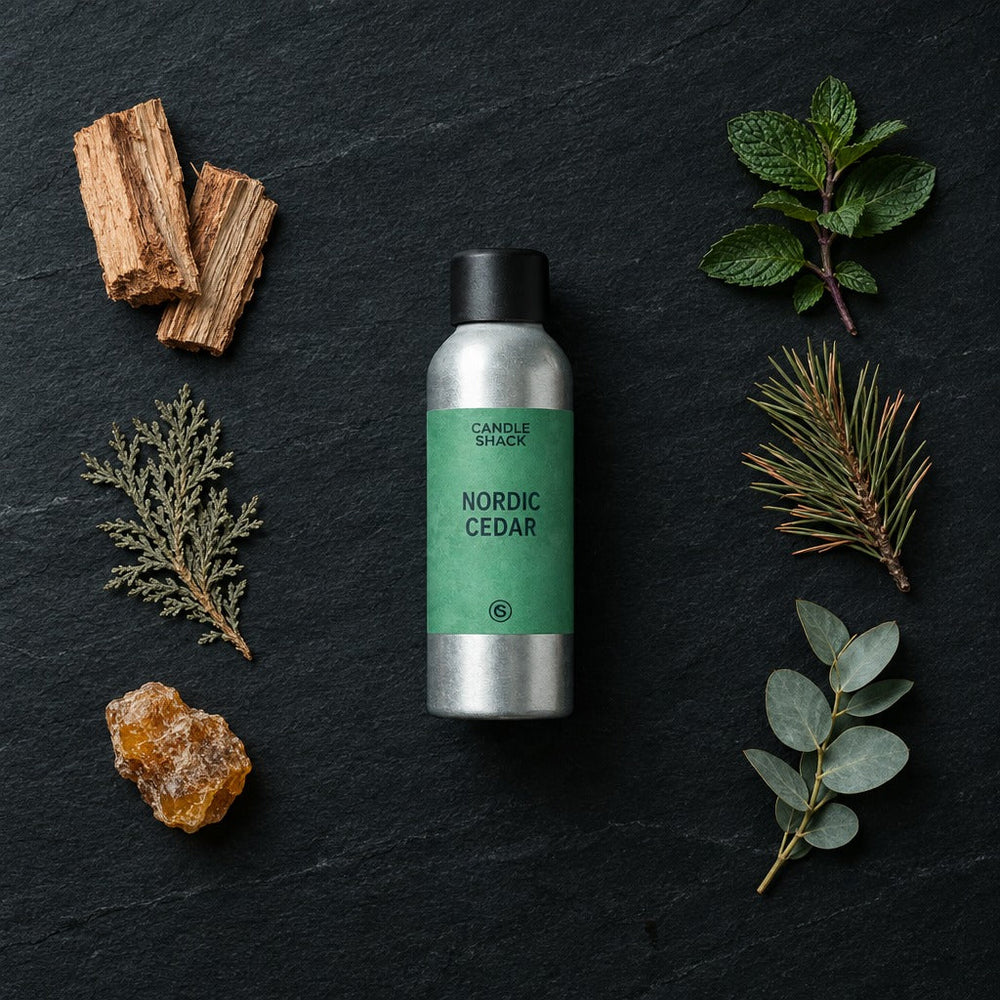 30cl Candle Recipe, Nordic Cedar in EU464 (TCR 30/18 Wick)
