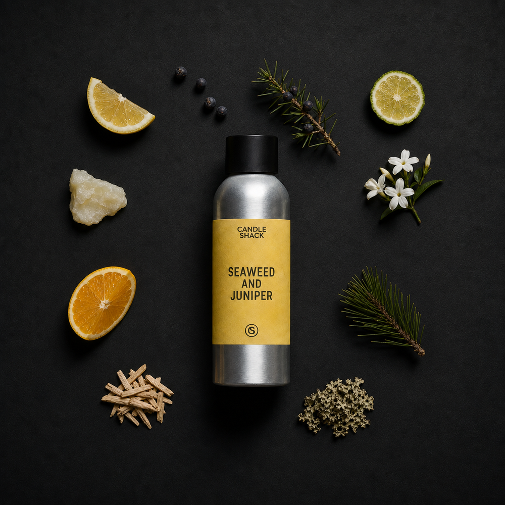 9cl Candle Recipe, Seaweed & Juniper in Rcx