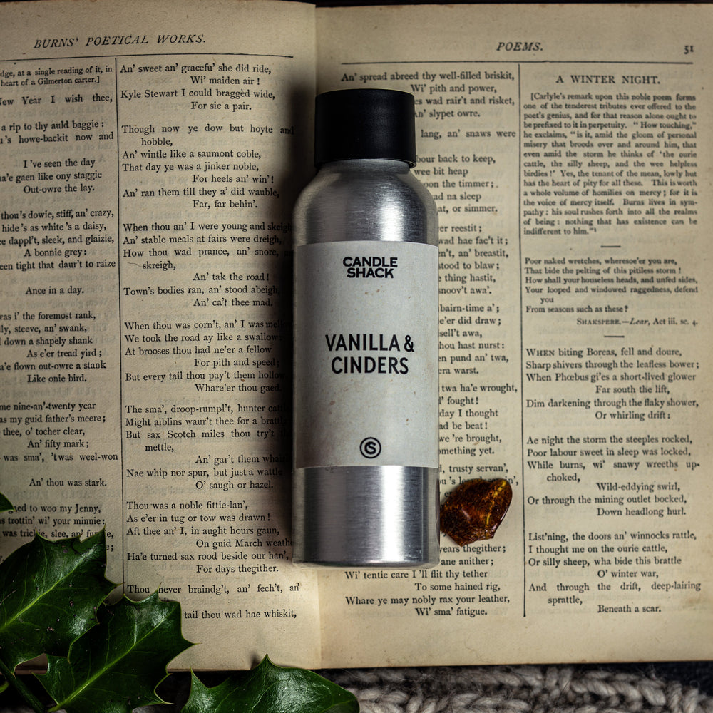Vanilla & Cinders fragrance oil – candle scent by Candle Shack