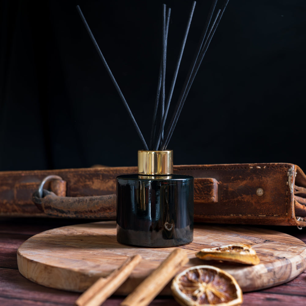 100ml Amber Circular Diffuser Bottle, Lotti