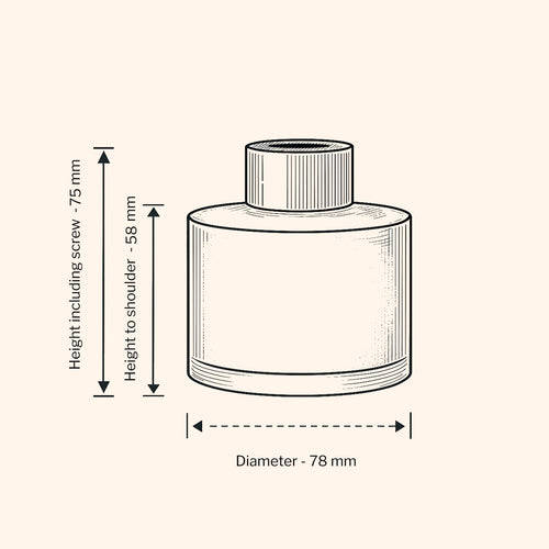 165 ml Ebenholz-Diffusorflasche – Transparent